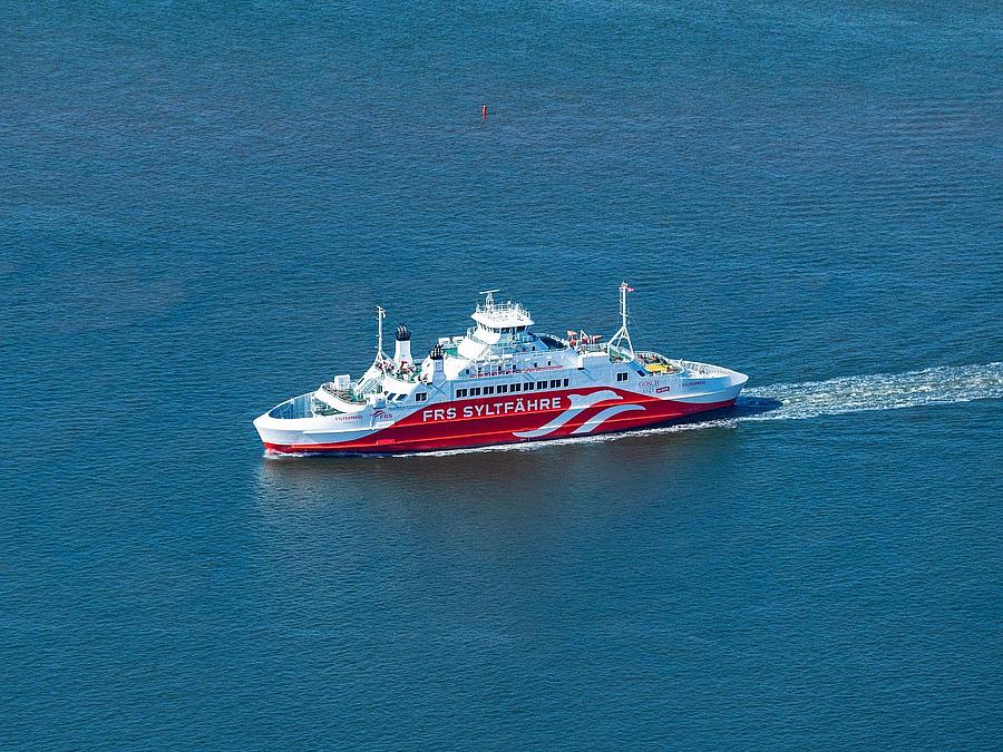 Sylt ferry, SyltExpress, aerial view 