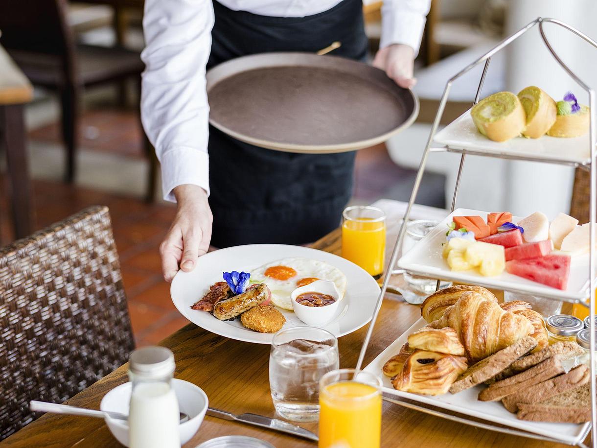 Eine Frühstücksplatte.
