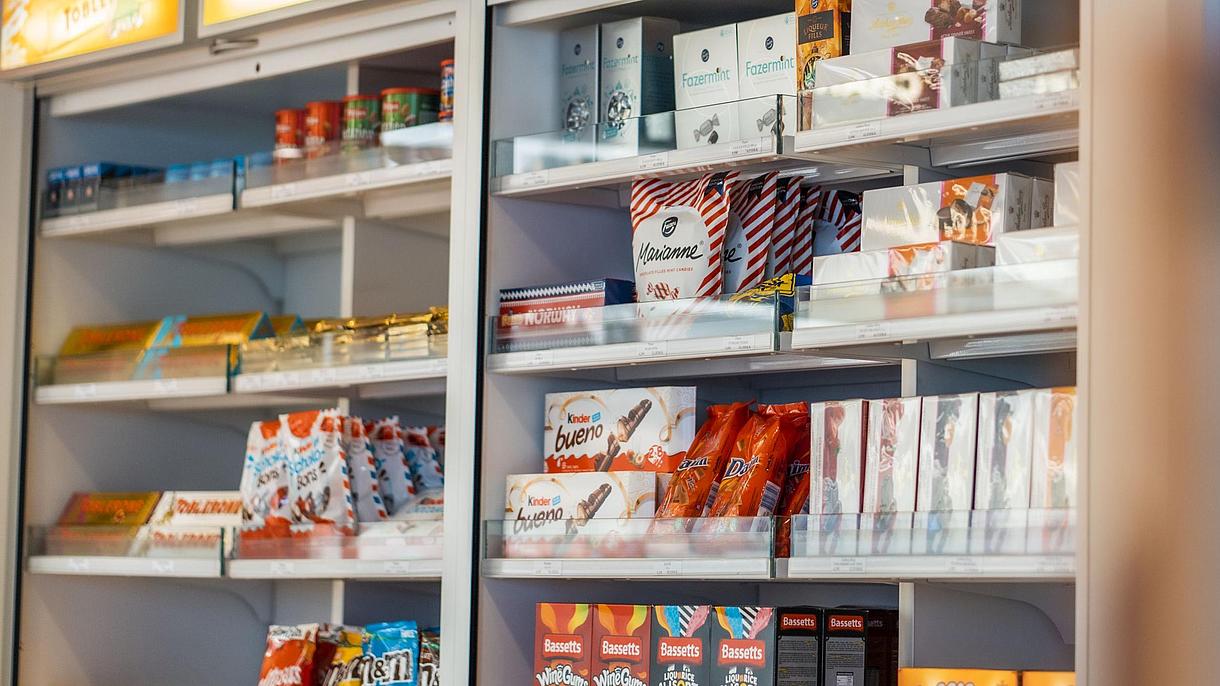 The sweets shelf