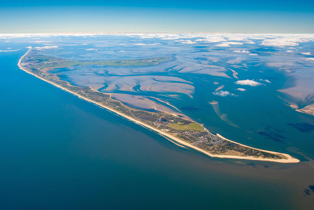 Sylt from an aerial view