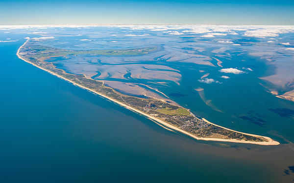 Sylt from an aerial view