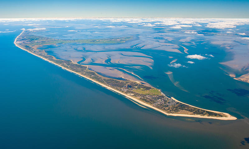 Sylt from an aerial view