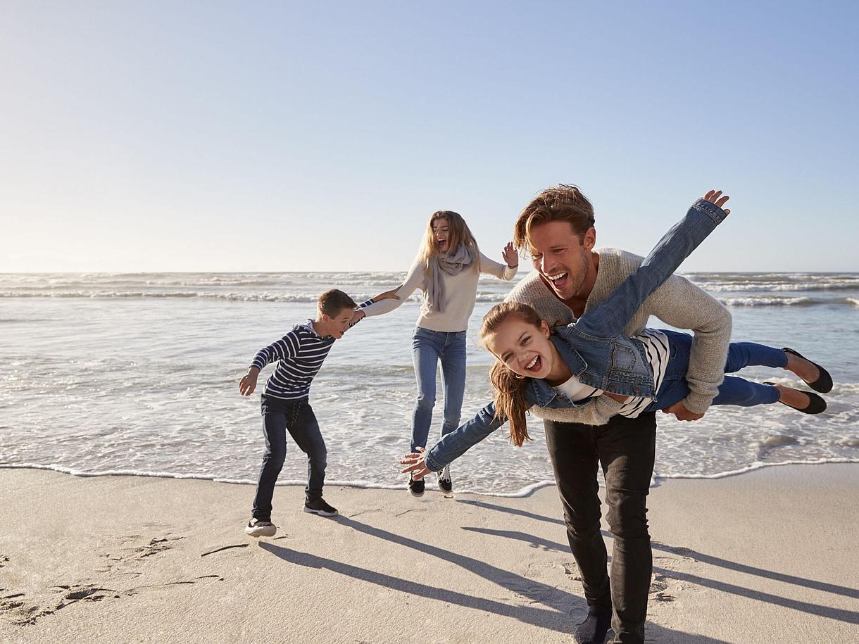 Familie am Sylter Strand