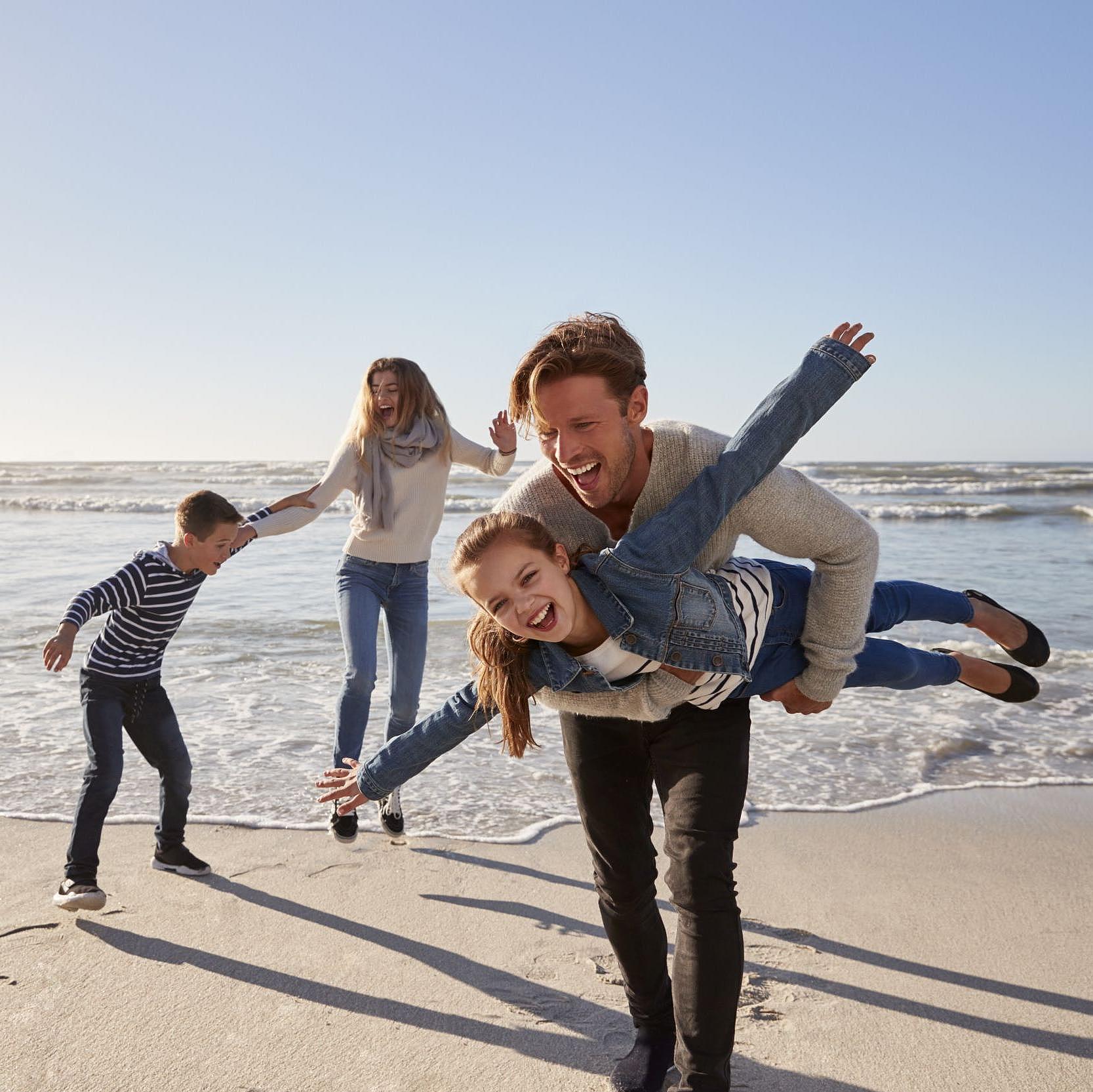 Familie am Sylter Strand
