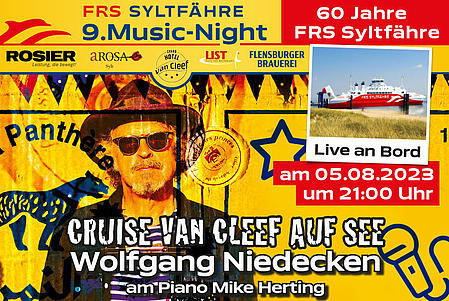 Cruise van Cleef auf See mit Wolfgang Niedecken.