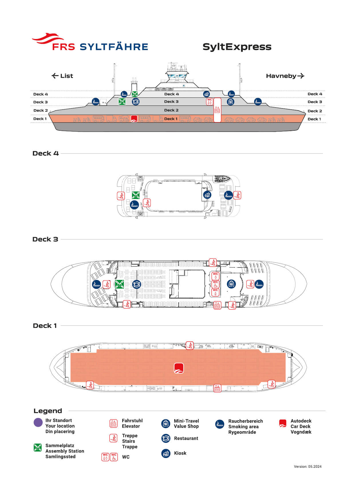 Deckplan der RömöExpress