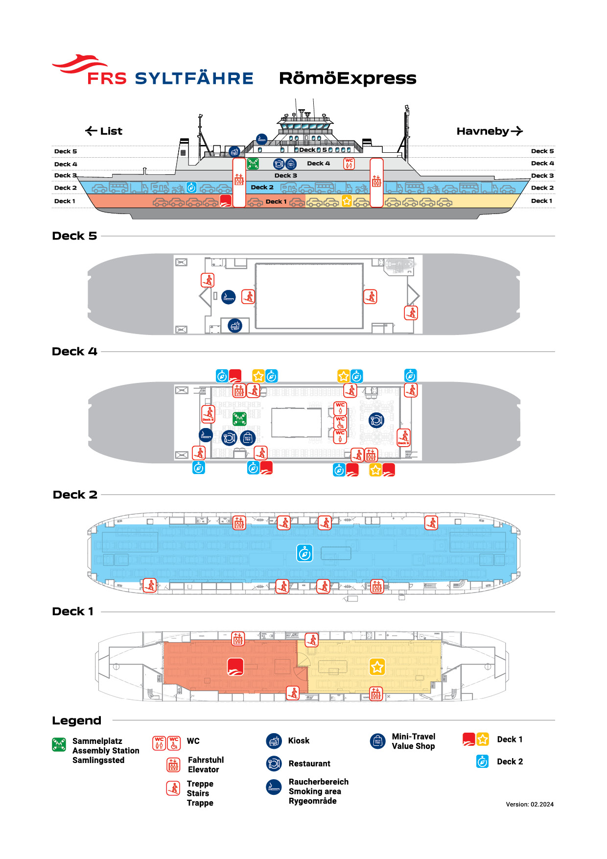 Deck plan RömöExpress